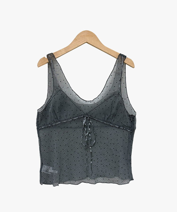 シースルードットキャミソール