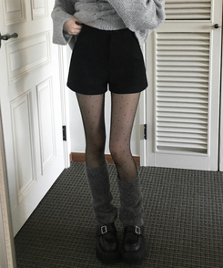 ドットシースルースリムストッキング BLACK