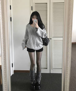 ドットシースルースリムストッキング BLACK