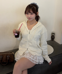 フラワーフードジップアップ IVORY