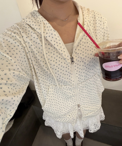 フラワーフードジップアップ IVORY