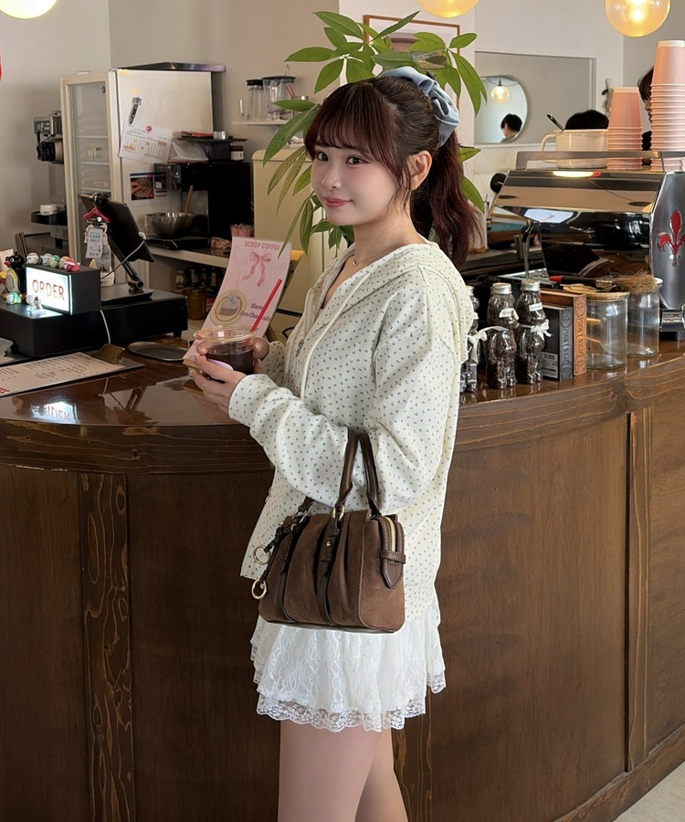 フラワーフードジップアップ IVORY