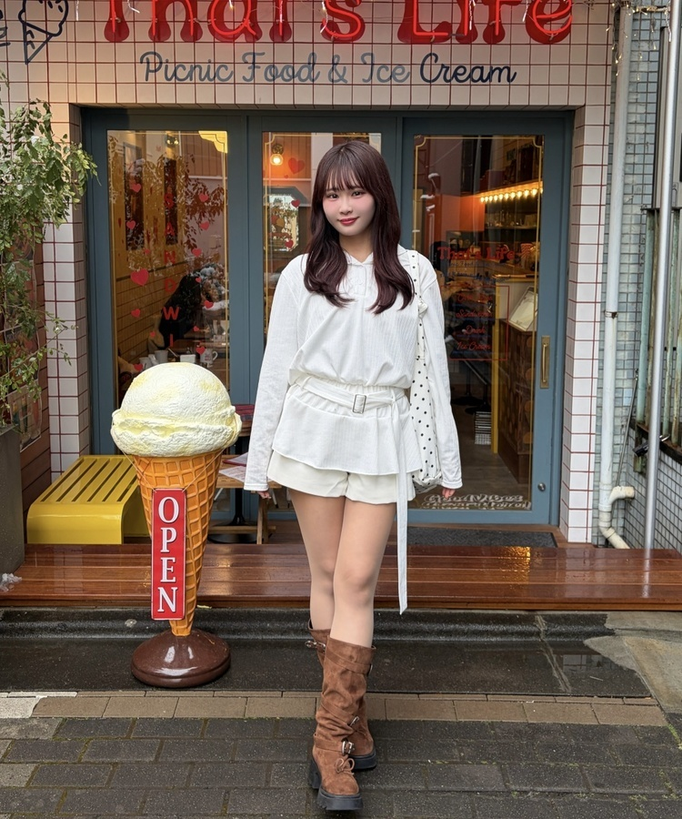 フリルミニワンピース IVORY