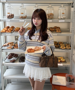 ボーダーポロニット SKY BLUE