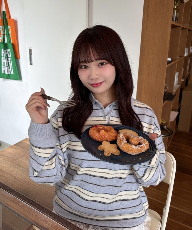 ボーダーポロニット SKY BLUE