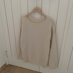 パステルアンゴラボートニット