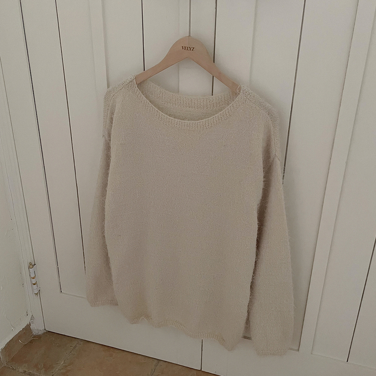 パステルアンゴラボートニット