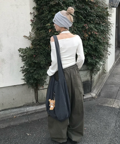 カーゴワイドパンツ KHAKI