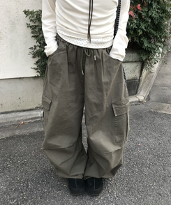 カーゴワイドパンツ KHAKI