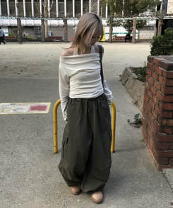 カーゴワイドパンツ KHAKI