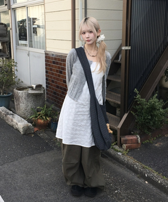 カーゴワイドパンツ KHAKI