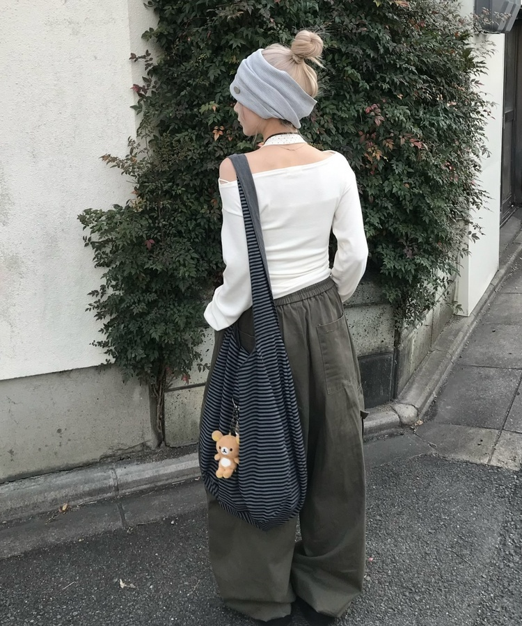 カーゴワイドパンツ KHAKI