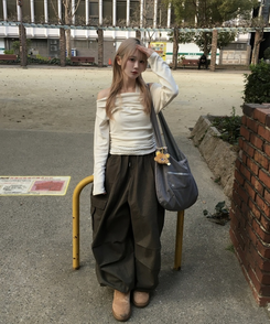 ドットレイヤードトップス CREAM