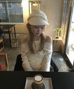 ドットレイヤードトップス CREAM