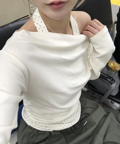 ドットレイヤードトップス CREAM