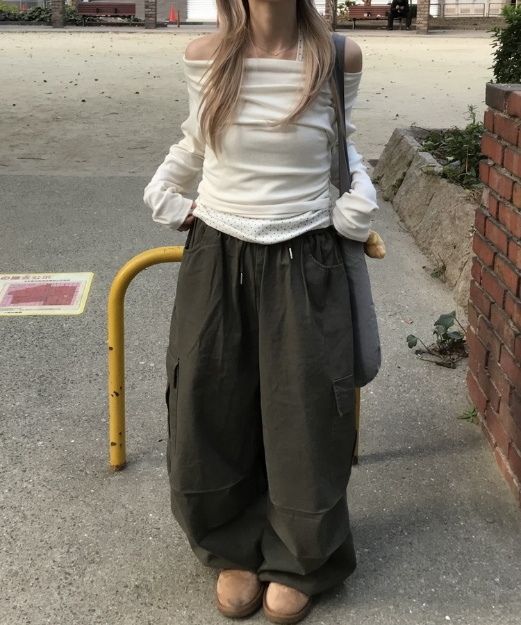 ドットレイヤードトップス CREAM