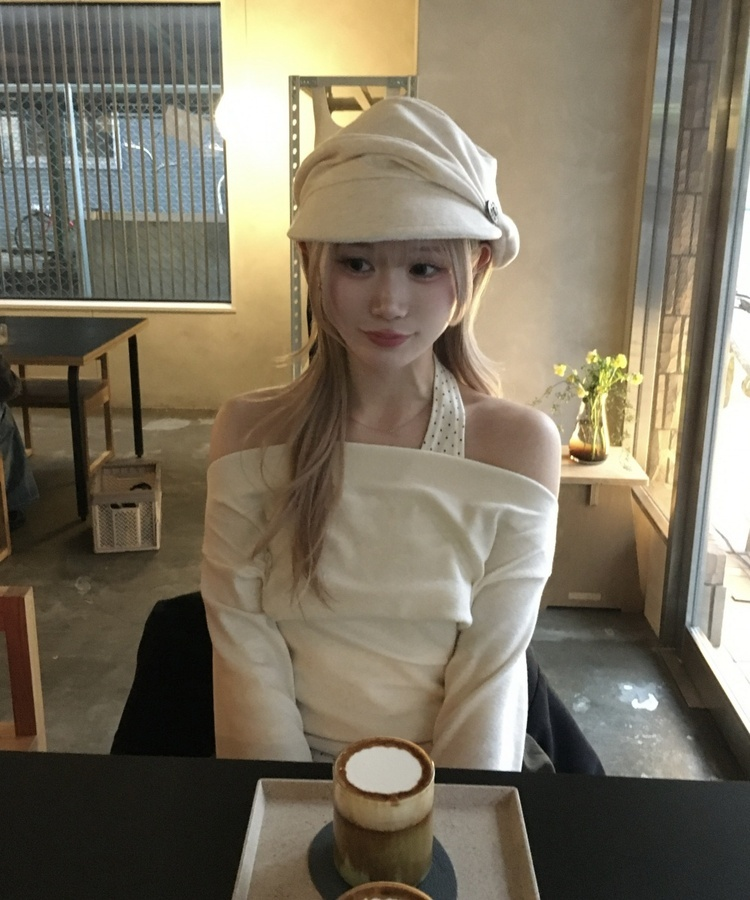 ドットレイヤードトップス CREAM