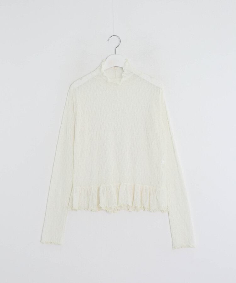 레이어드 시스루 블라우스