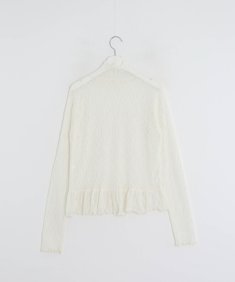 레이어드 시스루 블라우스