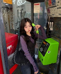 ドット柄レイヤードビスチェ BLACK