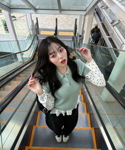 ドットフリルトップス WHITE