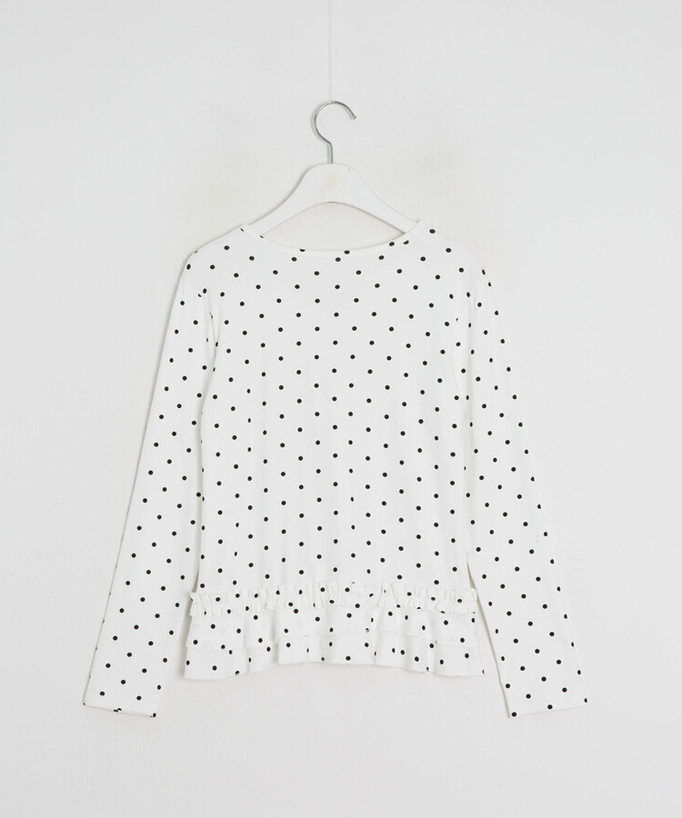 ドットフリルトップス