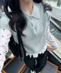 シンプルカラーニット MINT