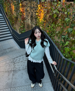 シンプルカラーニット MINT