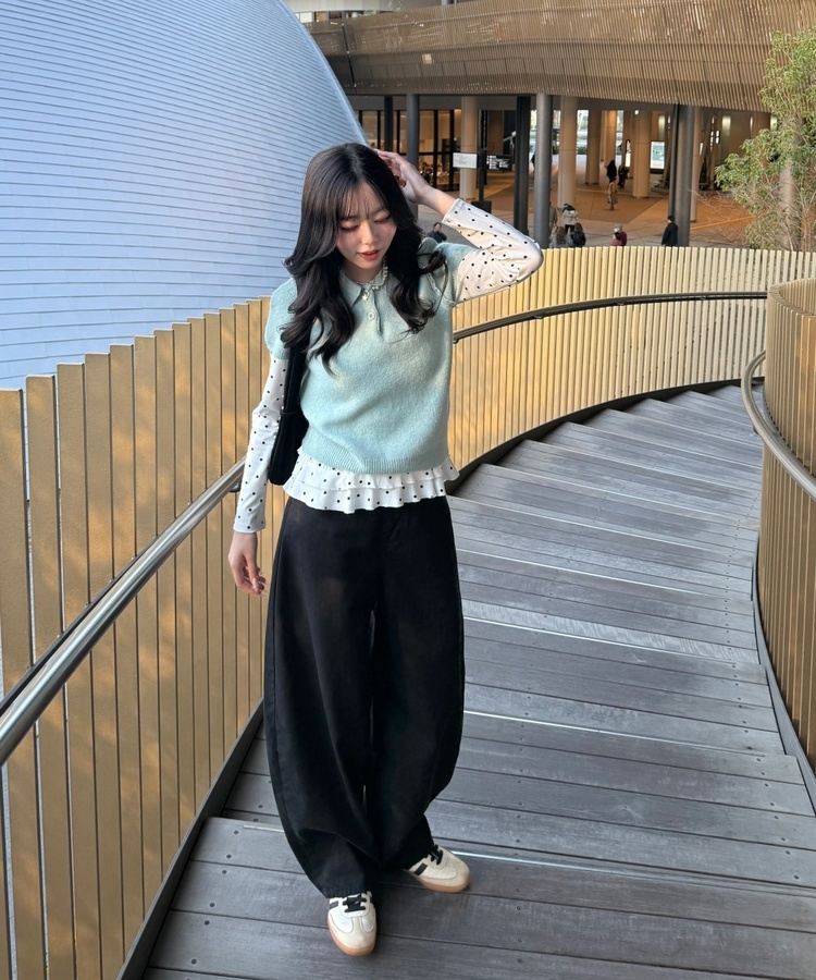 シンプルカラーニット MINT