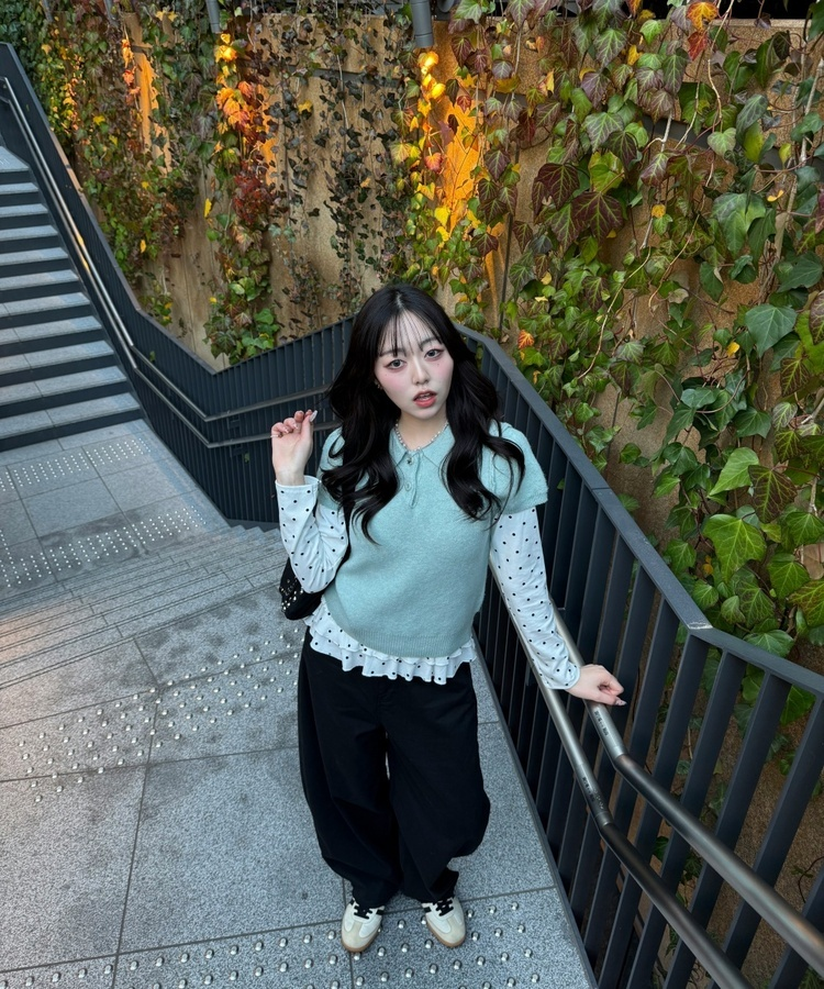 シンプルカラーニット MINT