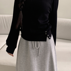 マキシロングスカート GREY