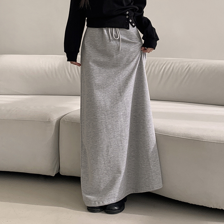 マキシロングスカート GREY