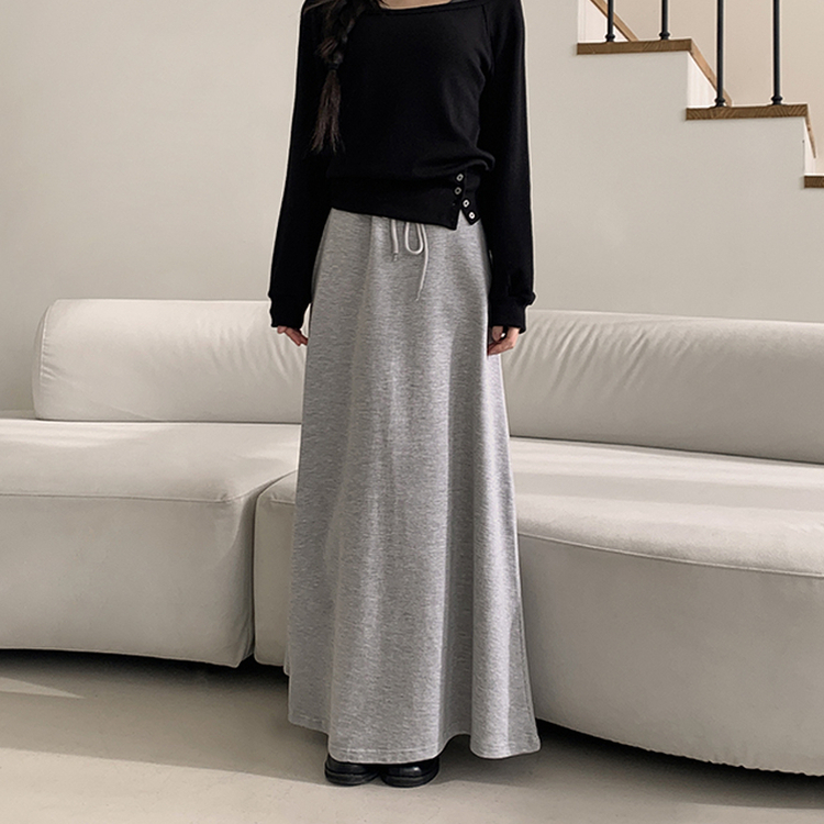 マキシロングスカート GREY