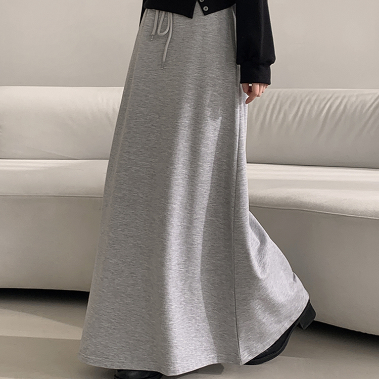 マキシロングスカート GREY