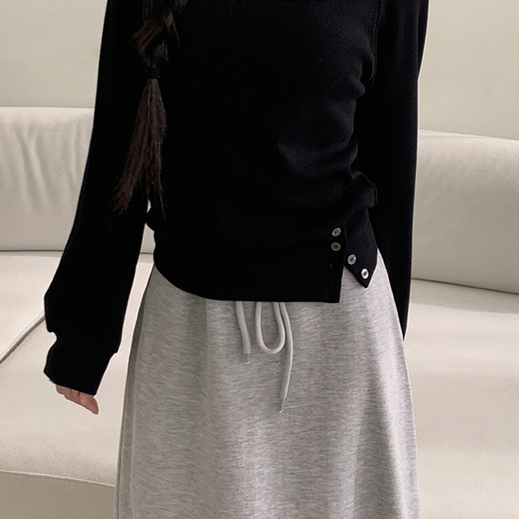 マキシロングスカート GREY