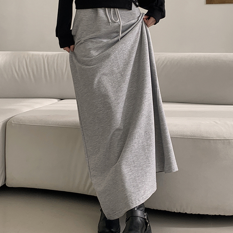 マキシロングスカート GREY