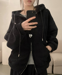 토리 남녀공용 골덴 와이드 조거 투피스 트레이닝 셋업 세트 블랙