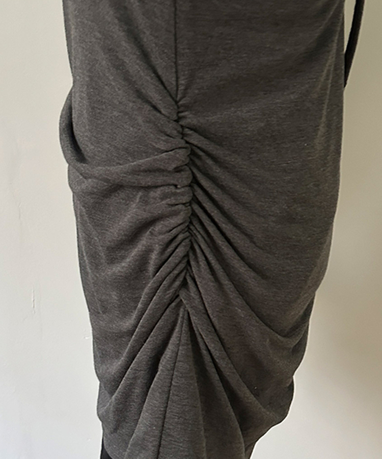 무코 기모 홀터 나시 레이어드 뷔스티에 일체형 오프숄더 원피스