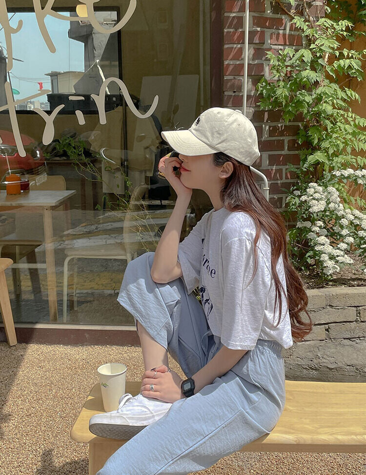 [기획]여름내내 시원해! 와이드 밴딩팬츠 150/160 스카이블루