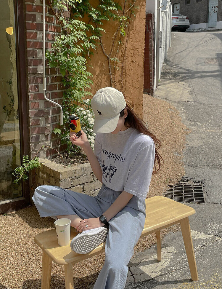 [기획]여름내내 시원해! 와이드 밴딩팬츠 150/160 스카이블루