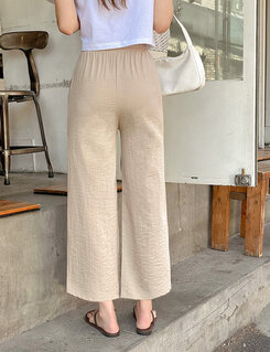 ワイド ワイドバンディングパンツ150/160 BEIGE