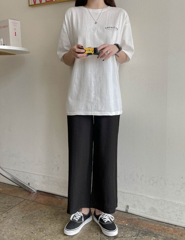 ワイドバンディングパンツ150/160 BLACK
