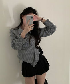 プリーツパンツインスカート BLACK