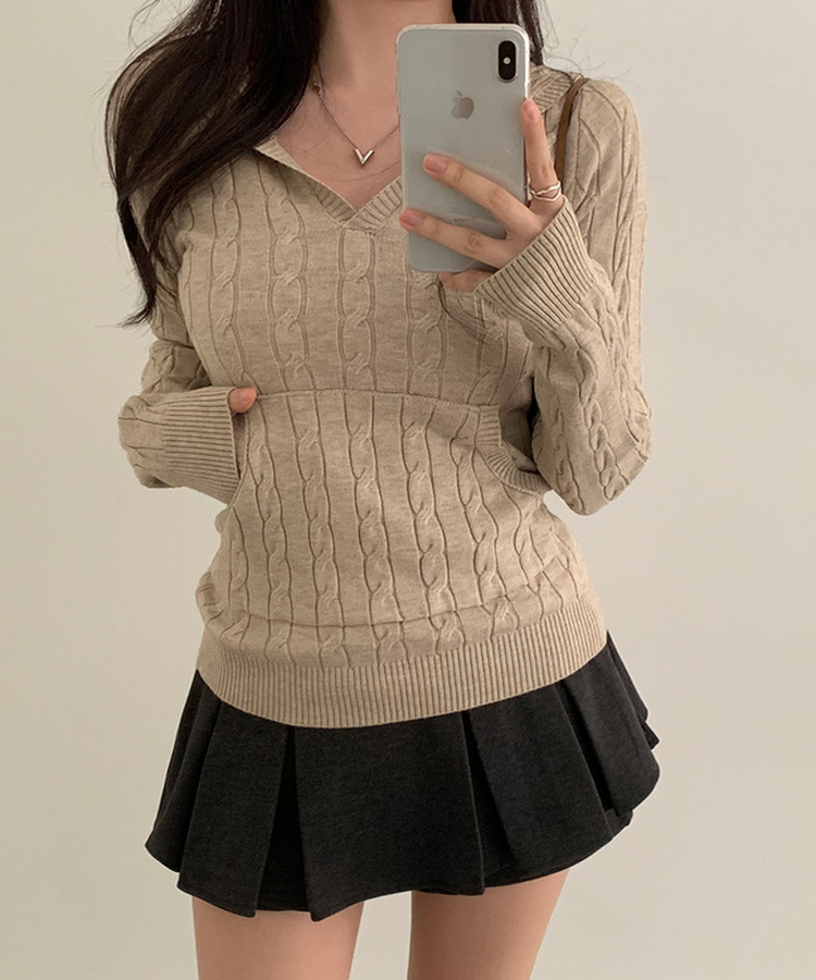 プリーツパンツインスカート GREY