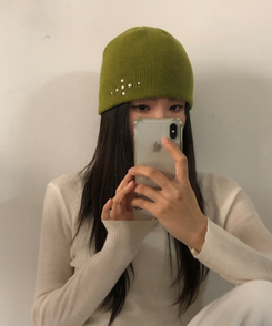 シルバースタッドビーニー(5color) OLIVE