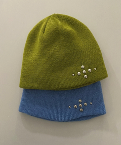 シルバースタッドビーニー(5color)