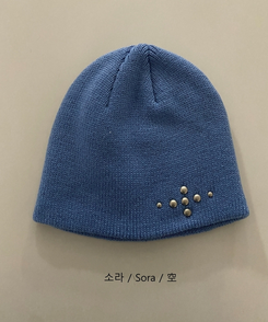 シルバースタッドビーニー(5color)