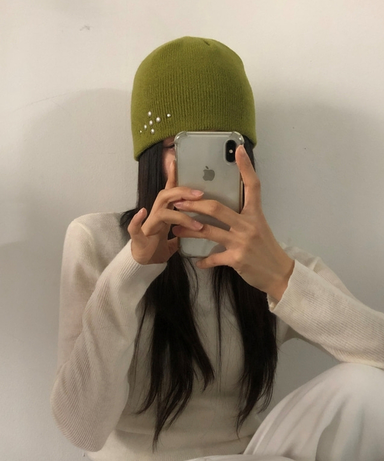 シルバースタッドビーニー(5color) OLIVE