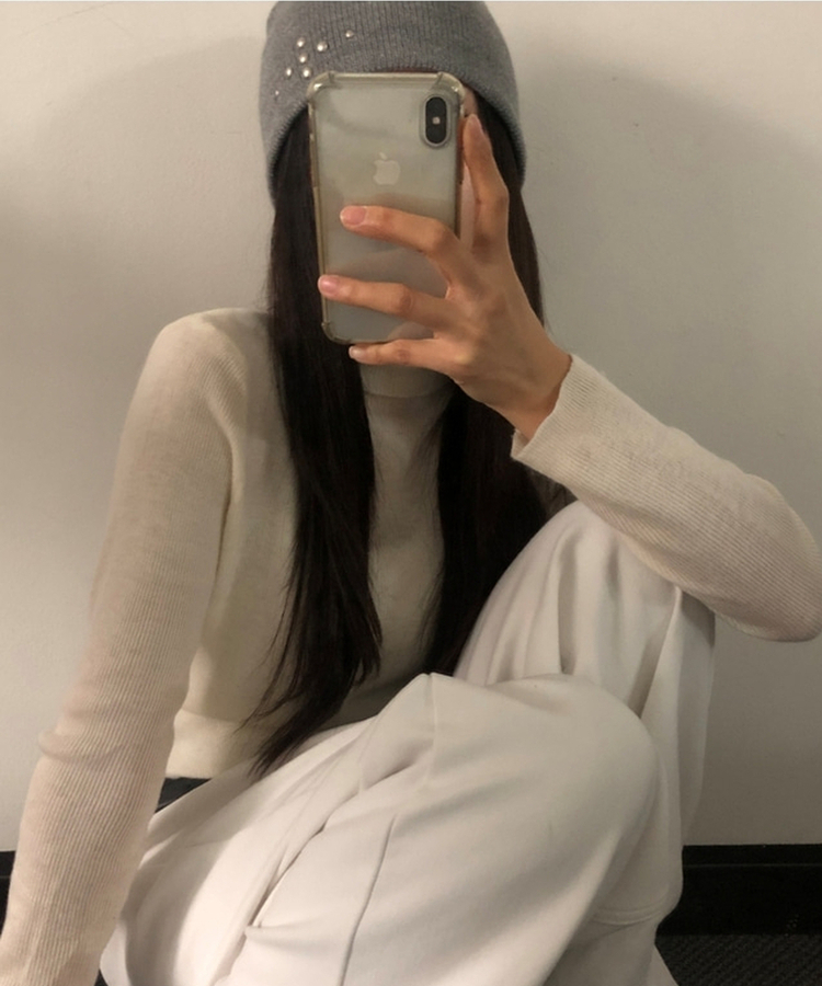 シルバースタッドビーニー(5color) GREY