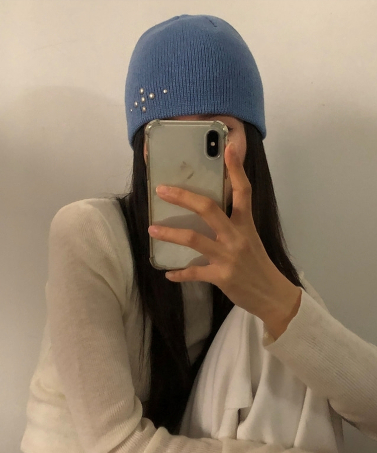 シルバースタッドビーニー(5color) SKY BLUE